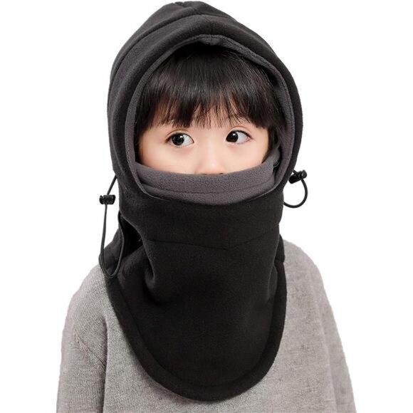 Kids Winter Windproof Cap,Children's Double Warm Balaclava Face Mask for Cold - Picture 2 of 5